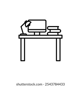 Workspace thin line vector icon