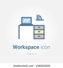 Workspace vector icon