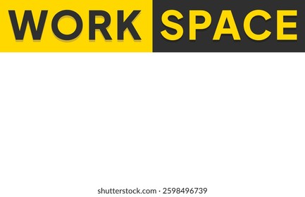 Workspace word background with different color styles with various perspectives