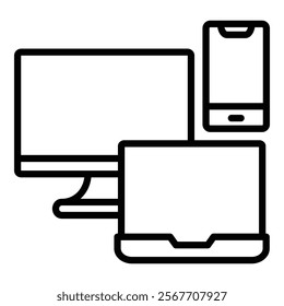 Workstation Icon Element For Design