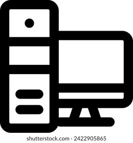 workstation icon vector illustration asset element