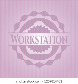 Workstation pink emblem