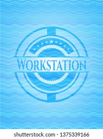 Workstation water style emblem.