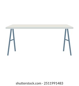 Worktable Workstation Bench Vector Illustration