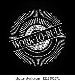Work-to-rule on blackboard
