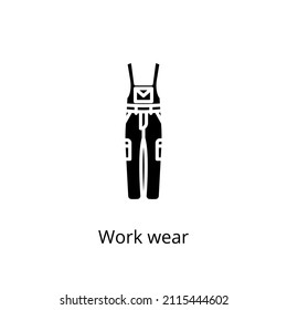 workwear icon in vector. Logotype