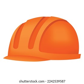 Workwear uniform element. Hard hat helmet as uniform. Protective clothing or safety equipment. Construction workers clothing, uniform mockup