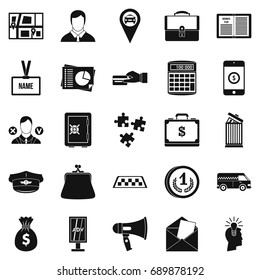Workweek icons set. Simple set of 25 workweek vector icons for web isolated on white background