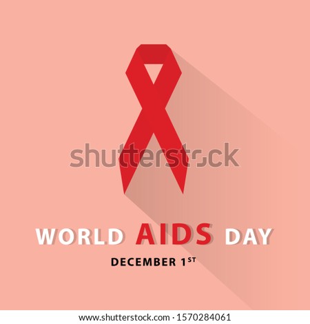 Worl AIDS Day and Stop AIDS template design. Vector Eps 10