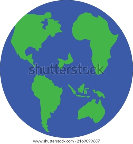 worl map vector blue and green colour