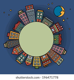 World abstract, vector illustration