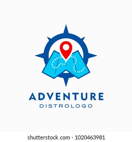 world adventure and expedition logo template