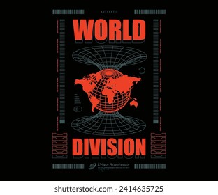  world aesthetic t shirt design, vector graphic, typographic poster or tshirts street wear and Urban style