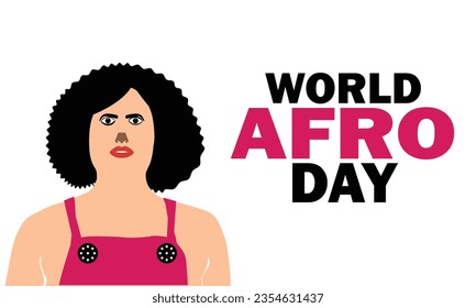 World Afro Day Vector Template Design Illustration. Suitable for greeting card, poster and banner