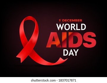 World aids awareness day vector banner