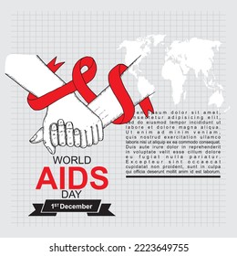 World AIDS Day, 1 December, poster and banner
