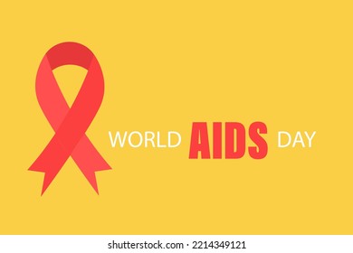 World AIDS Day. 1st December World Aids Day Poster. Eps 10