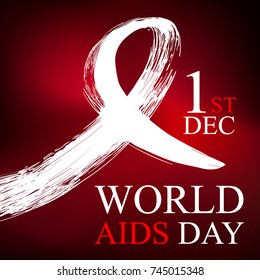 World AIDS Day 1st December vector World Aids Day banner