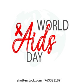 World AIDS Day. 1st December World Aids Day banner. Vector illustration