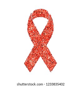 World AIDS day. Awareness. Medical sign. Vector icon.
