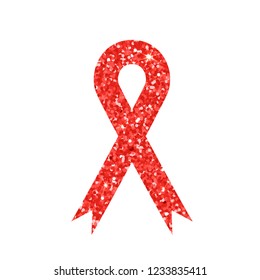 World AIDS day. Awareness. Medical sign. Vector icon.