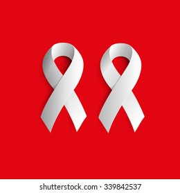 World AIDS day. Awareness. Medical sign. Vector icon.