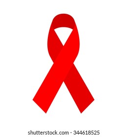 World AIDS day. AIDS awareness. AIDS red ribbon. World AIDS day - 1 December. HIV & STI. logo vector. icon vector.