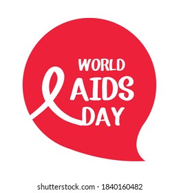 Día mundial del sida, campaña de apoyo a la sensibilización ilustración vectorial