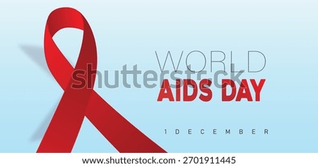 World AIDS Day Background with abstract background. World AIDS Day, symbol of the fight against AIDS and cancer, background concept.