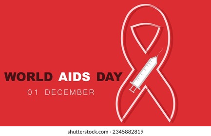 World AIDS Day. background, banner, card, poster, template. Vector illustration.