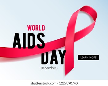 World AIDS day background. HIV awareness campain.