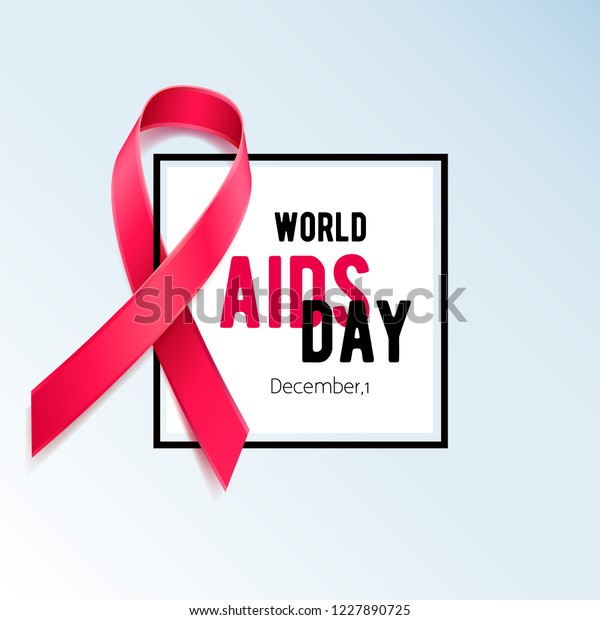 World Aids Day Background Hiv Awareness Stock Vector (Royalty Free ...