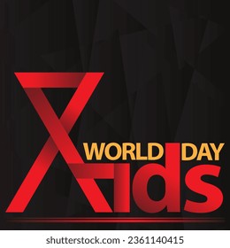 World Aids Day background or template design