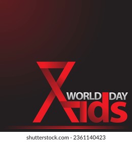 World Aids Day background or template design