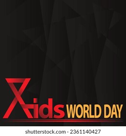 World Aids Day background or template design