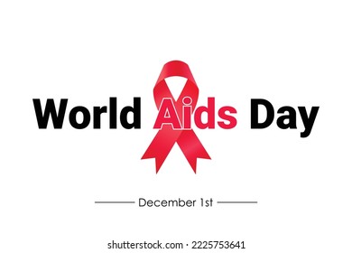 World Aids Day background vector graphics