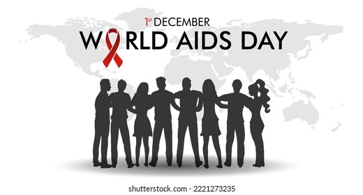 Bannerhintergrund des Welt-Aids-Tages
Moderner Banner des Welt-Aids-Tages