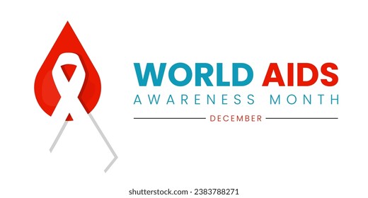 World AIDS Day Banner Background Illustration