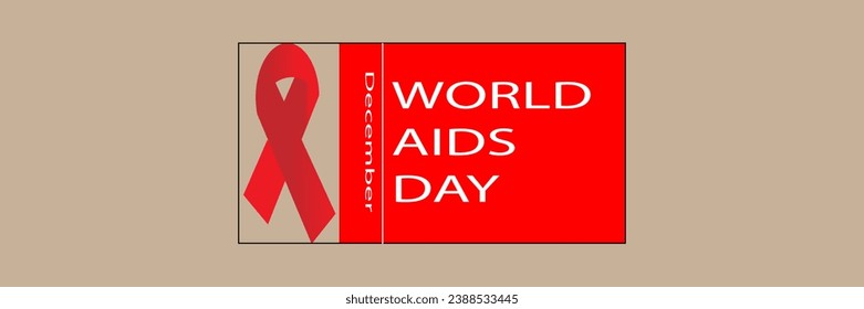 Banner-Hintergrund des Welt-Aids-Tages 