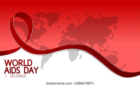 Panorama del Día Mundial del SIDA Ilustración