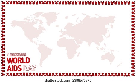 World AIDS Day Banner Background Illustration