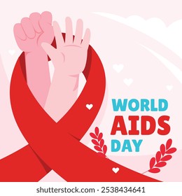 Banner-Hintergrundgrafik zum Welt-Aids-Tag.