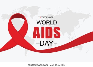 Ilustração de fundo do banner do Dia Mundial da AIDS.