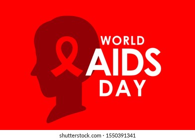 World Aids Day Banner Red Ribbon Stock Vector (Royalty Free) 1550391341 ...