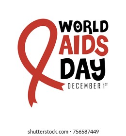 world aids day campaign poster. editable. vector