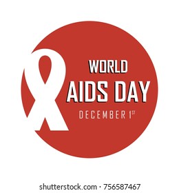 world aids day campaign poster. editable. vector