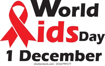 Cartão do Dia Mundial da Aids, fundo. Vetor.