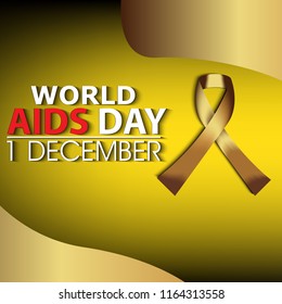 World Aids Day Celebration Medical Background