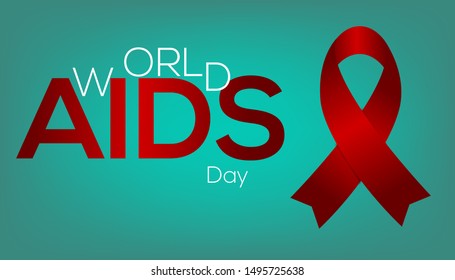 World Aids Day Celebration Medical Background