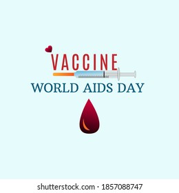 world AIDS day concept. greeting card banner design. illustration vector